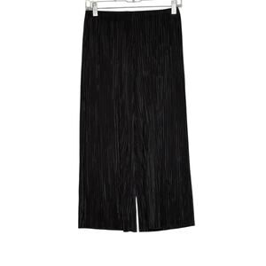 New Look black wide legs capri pull on pants size 4